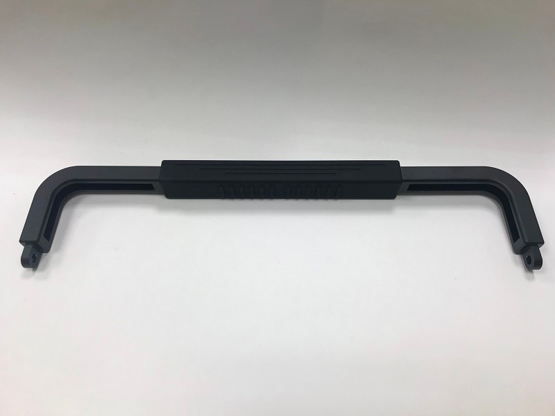 Silicone bonded aluminum handle