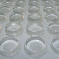 Glue-backed foot pads